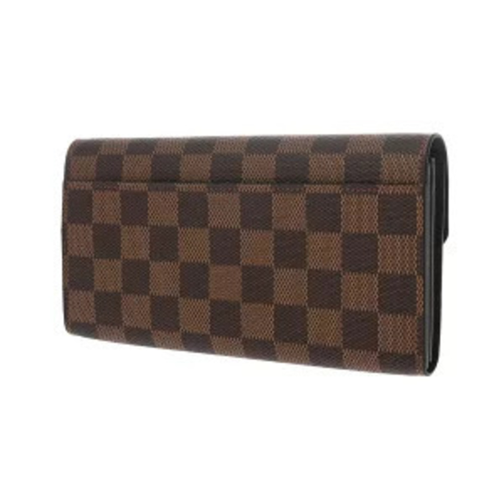 Louis Vuitton Wallet Sarah Canvas Brown Long Monogram Portefeuille Brown